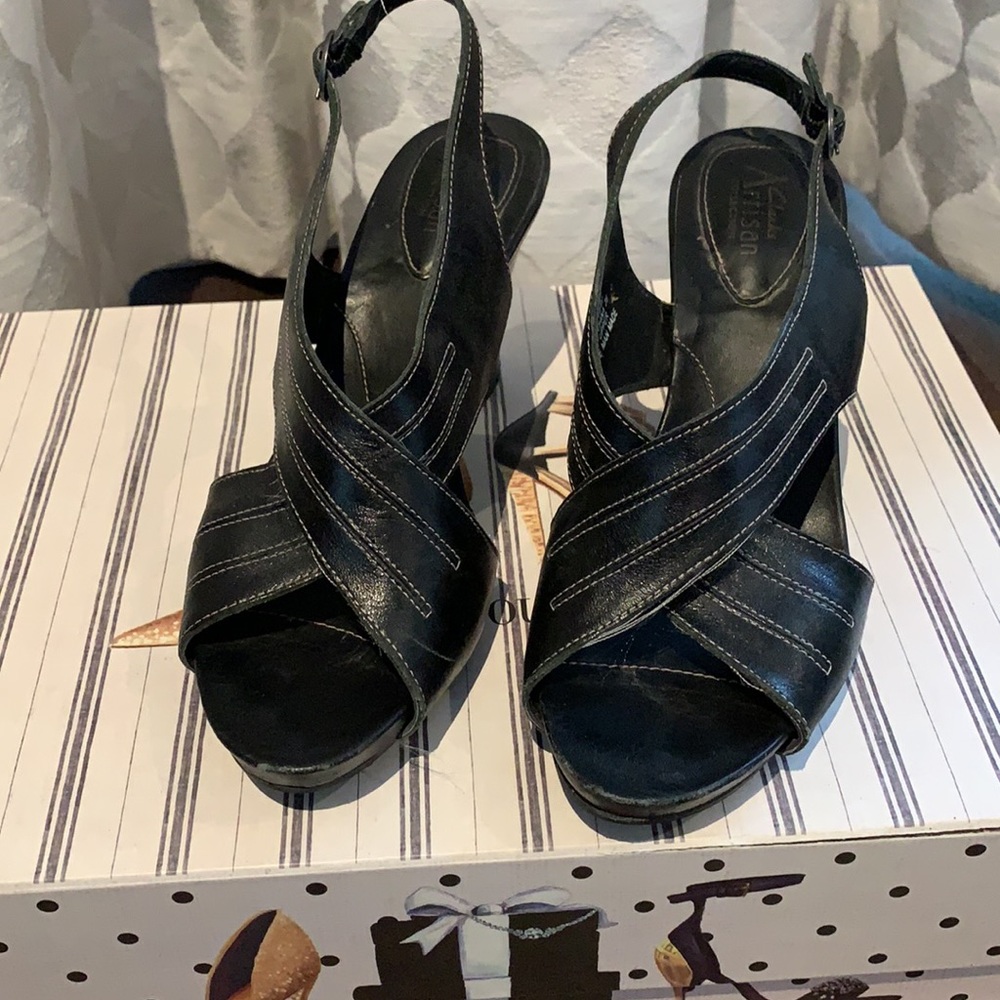 Clarks Artisan Black Heels size 6.5